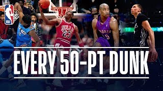 Every 50Point Dunk In NBA Dunk Contest History 19842019 [upl. by Remlap422]