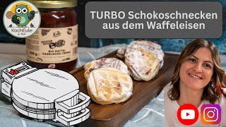 TURBO Schokoschnecke aus dem Waffeleisen  KoRo X 𝑲𝒐𝒄𝒉𝑬𝒖𝒍𝒆 [upl. by Ulrick]