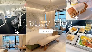 〔vlog〕フランス旅行パリ編vol1🗼¦ エールフランスビジネスクラス⌇シュヴァルブラン⌇ Le ToutParisでディナー [upl. by Uliram64]