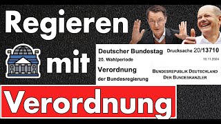 Regieren ohne Mehrheit Per Verordnung zur Beitragserhöhung in der Pflege Scholz am Ende der Macht [upl. by Asiuol]