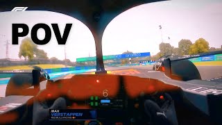 VISOR CAM Max Verstappens F1 2023 Hungarian GP Qualifying Lap  AssettoCorsa [upl. by Orr]