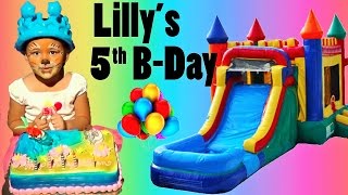 Lillys 5th Birthday Party Indoor Playground Fun Video for Kids [upl. by Sueaddaht]