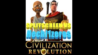 Civilization Revolution SPLIT SCREEN h2h v Hech1zeros multiplayer xbox Civ Rev [upl. by Harhay]