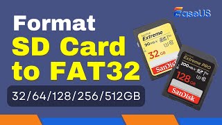 How to Format SD Card to FAT32 3264128256512GB Supported in Windows [upl. by Silenay]