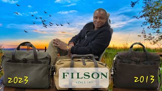 FILSON 256 Briefcase 2023 Reviewed Versus Original 2013 Bag [upl. by Icats]