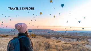 Cappadocia Turkey Hot Air Balloon WITH Drone turkey travel cappadocia [upl. by Ajnek]