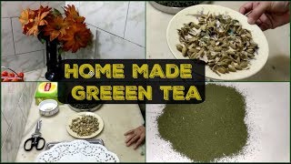 How To Make Homemade Green Tea  caffeine free refresh  Easy  economic  Kitchen Lazzat [upl. by Ahseinod]