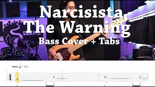 Narcisista  The Warning Bass Cover  Tabs [upl. by Atlas324]