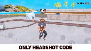 Free fire Only headshot craftland map code  headshot craftland map code india server [upl. by Hodgkinson]