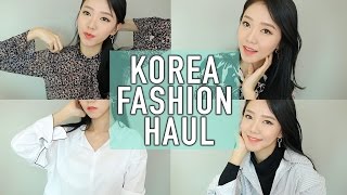 KOREA FASHION TRY ON HAUL ♥  MIXXO BERSHKA ZARA  SPRING TRENDS [upl. by Vasiliu]