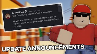 Arsenal UPDATE ANNOUNCEMENTS… Roblox Arsenal [upl. by Ettenav136]