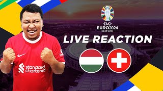 Hongaria v Swiss  Live Reaction Euro 2024 [upl. by Aelahs130]