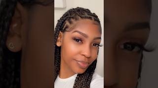 Tetris Fulani braids on myself for the first time 😍 shorts hair tutorial fulanibraids diy [upl. by Pollard]