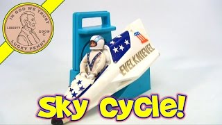 Vintage 1974 Evel Knievel Canyon Sky Cycle with Energizer Playset Ideal Toys  Snake River Jump [upl. by Ahrat]