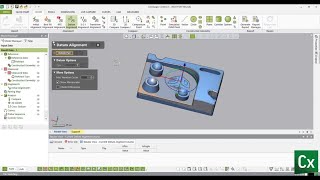 Datum and 321 Alignment – Geomagic Control X Tutorial [upl. by Meilen]