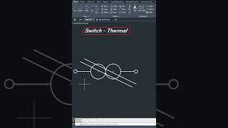 AutocCAD Electrical PracticeTherrmal Switch autocad autocadelectrical switch thermal [upl. by Ettennal]