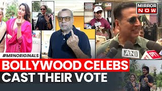 Bollywood Stars Voting  Bollywood Celebs Make Big Appeal To Mumbai Voters What Did They Say [upl. by Tonye260]