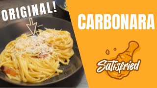 CARBONARA italienisches Originalrezept Ohne SAHNE Kochen 4K60 [upl. by Elbart934]