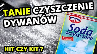 CZYSZCZENIE DYWANÓW SODĄ OCZYSZCZONĄ  To działa  HIT czy KIT [upl. by Ulphiah893]