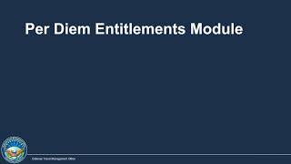 Authorizing Per Diem Expenses in DTS [upl. by Desdamonna296]