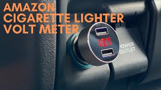 Amazon Aceyoon Cigarette Lighter Volt meter and Multi Port USB Charger Review [upl. by Sualkin565]