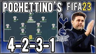 Replicate Mauricio Pochettinos 4231 Tottenham Tactics in FIFA 23  Custom Tactics Explained [upl. by Gottfried]