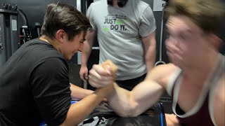 Teaching The Prodigy Arm Wrestling Technique [upl. by Adiaroz]