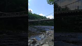 The kids trying to bounce the wire suspension bridge [upl. by Finlay]