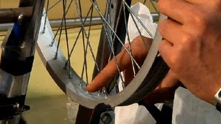 How Do I Straighten a BMX Wheel  BMX Biking [upl. by Nooj]