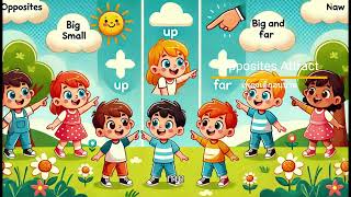 Opposites Attract  Fun Learning Song for Kids [upl. by Henni]