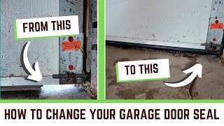 Keep Mice Out How to Replace the Your Garage Door Seal  Simple DIY [upl. by Licastro]