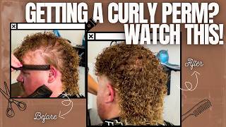 Curly Power How to Nail the Perfect Perm Haircuts Men [upl. by Wichman592]