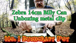 Zebra 14 cm Billy Can  Unboxing and metal clip [upl. by Ducan]