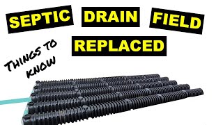 Septic system drain field replacement [upl. by Alahcim]