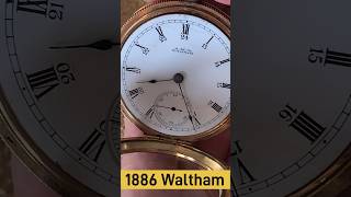 1886 Waltham Gold Pocket Watch watch [upl. by Atikehs]