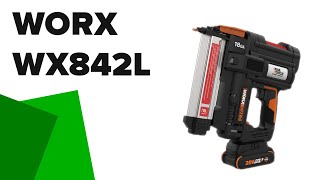 WORX WX842L Review Nitro 20V Cordless 18GA Brad Nail Gun [upl. by Farman]