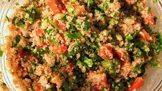 How to make a delicious and healthy tabbouleh salad tabouli tabouleh تبولة [upl. by Atiluj]