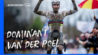 Mathieu van der Poel CRUSHES Wout Van Aert and other rivals in GP Sven Nys 🔥  Eurosport Highlights [upl. by Elodea117]