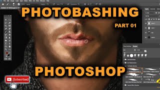 Digital Painting Technique Photobashing  Photoshop Part 01 [upl. by Ninnahc840]