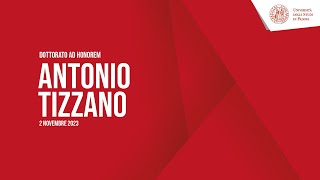 Dottorato ad honorem ad Antonio Tizzano [upl. by Shanney]