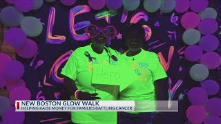 New Boston holds first ever Glow Walk cancer fundraiser [upl. by Eceinhoj]