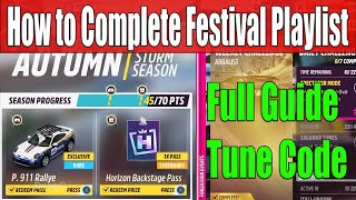 Forza Horizon 5 How to Complete Festival Playlist Autumn Season Series 40 Full Guide Tune Code [upl. by Pinckney]