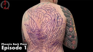 Japanese Pheonix Back Piece  Consultation JPN SUBS [upl. by Nosemaj]