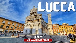 Lucca Italy 🇮🇹 Walking tour of LUCCA in TUSCANY very beautiful MEDIEVAL TOWN [upl. by Anazus]