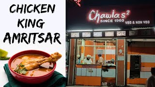 Famous Chawla Chicken Amritsar  Punjabi Food Vlog  Chawlas Cream Chicken [upl. by Adnek]