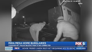 Police investigating string of home burglaries in Mira Mesa [upl. by Kimbell498]