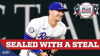 Wyatt Langford robs Giancarlo Stanton Texas Rangers steal series from the Yankees  DLLS Rangers [upl. by Uball]