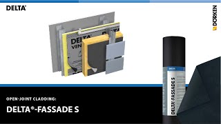 How to install DELTA®FASSADE S in openjoint cladding designs [upl. by Donall]