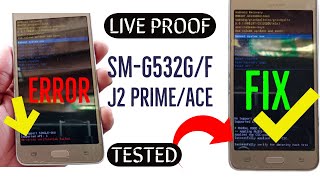 Solved SM G532G DM Verity Verification Failed SM G532G Flash File Tested 100 Working [upl. by Yartnoed]