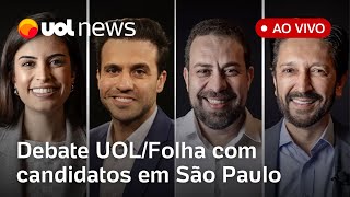 Debate UOLFolha ao vivo com candidatos à Prefeitura de São Paulo assista completo  UOL News [upl. by Saito]